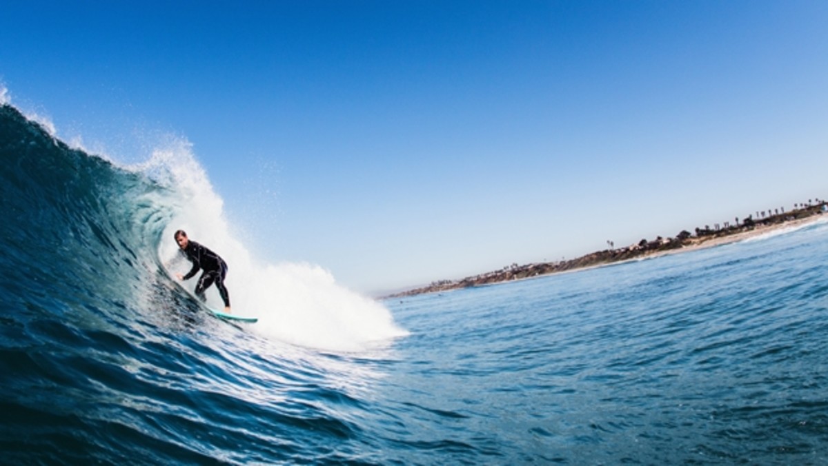 Winter beach boys target Cape Lookout reds in surf