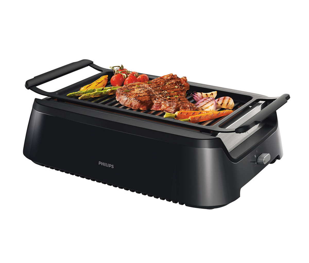 Sam the Cooking Guy - CONVENIENT INDOOR GRILLING – THE PHILIPS SMOKELESS  GRILL. Imagine 'grilling' a steak right inside your home. You get the  beautiful grill marks, the grilled flavor, but virtually