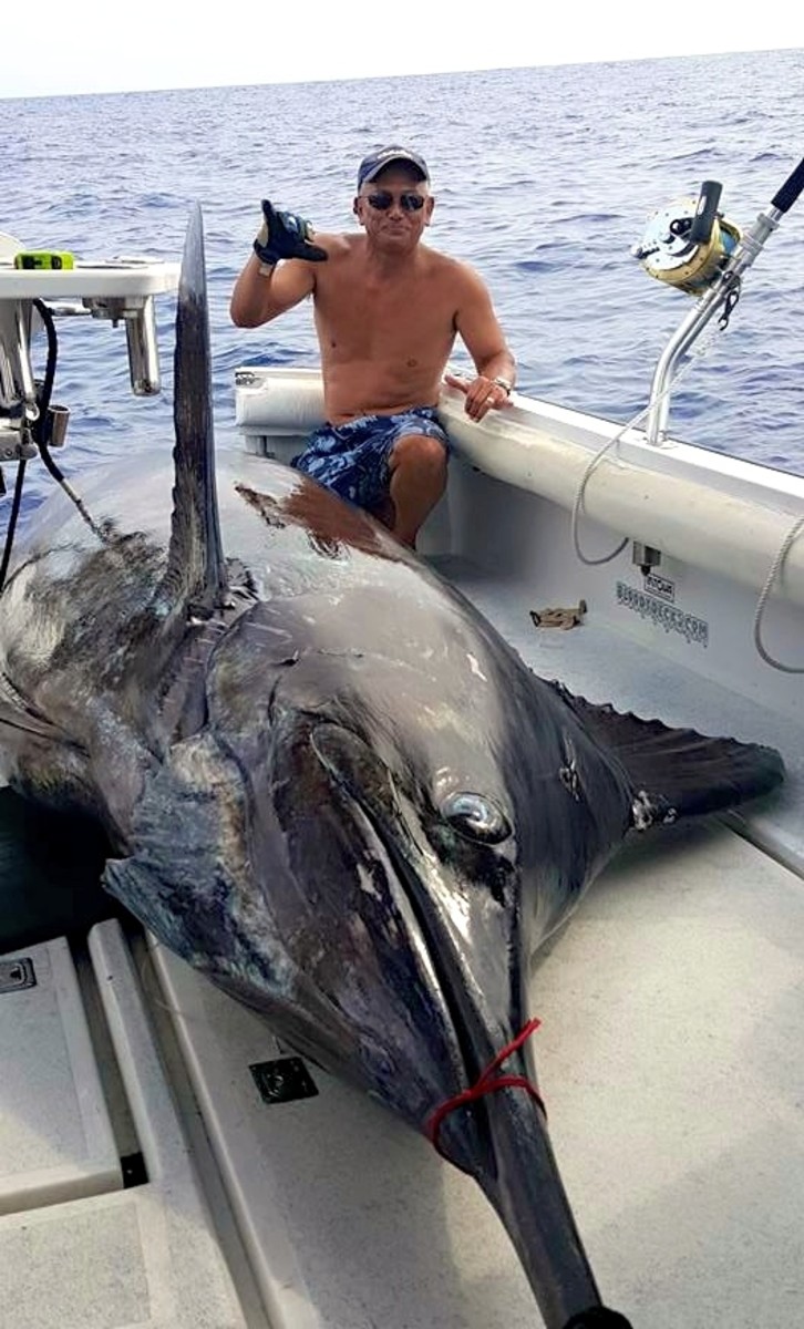 Angler lands 1,368pound blue marlin from 20foot skiff; just shy of