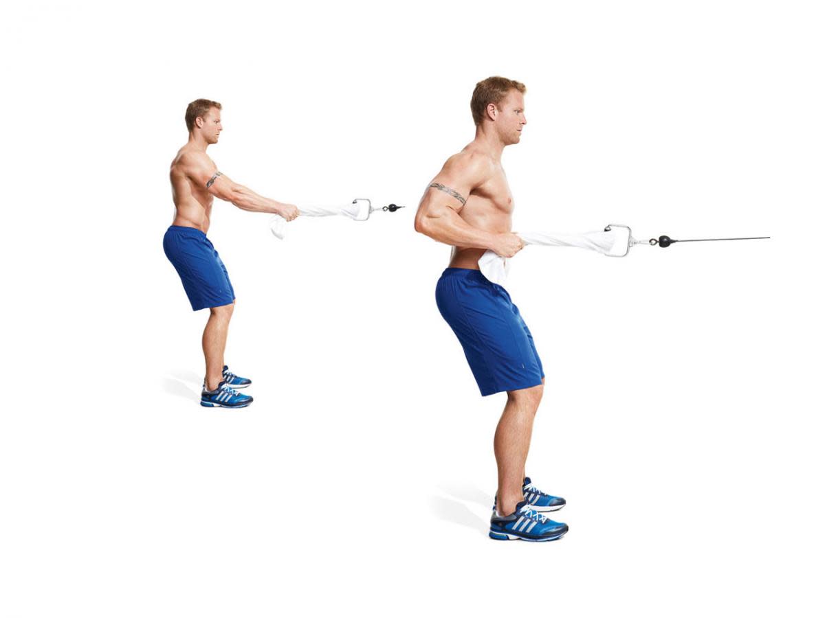 Forearm shop rope exercise