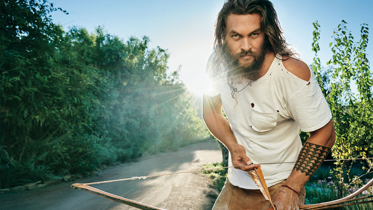 Watch Jason Momoa Shoot a Bow and Arrow Blindfolded - Men's Journal