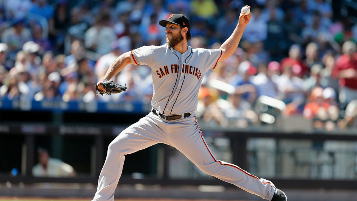 San Francisco Giants pitcher Madison Bumgarner's No. 40 is top
