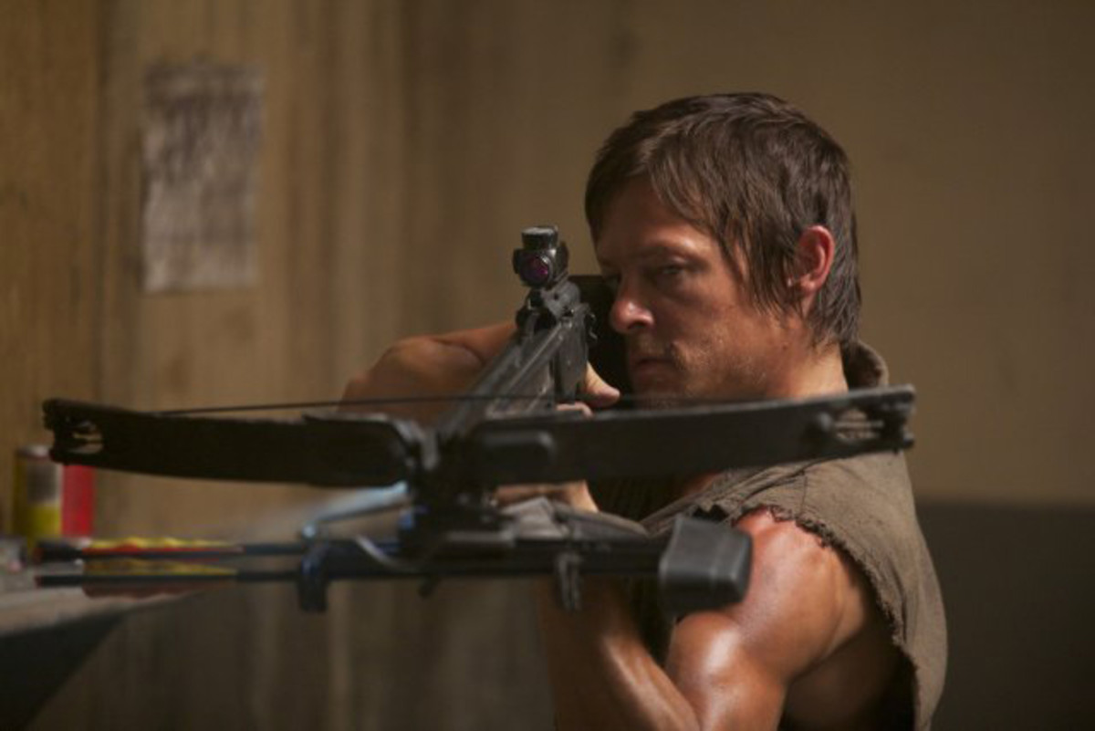 Reedus is a badass took on a tank