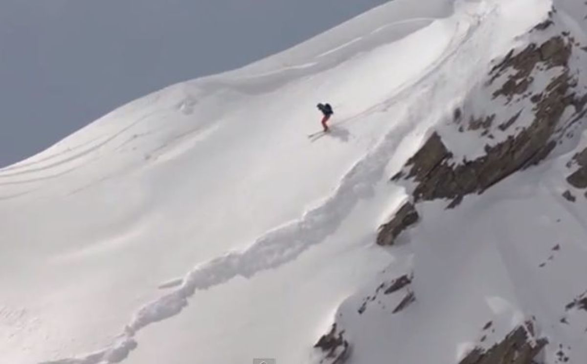 Dramatic Video Shows Extreme Skier Swallowed By Avalanche Mens Journal