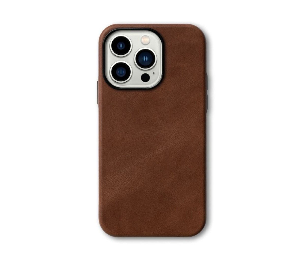 Andar The Aspen Apple iPhone Case, Moss, Leather