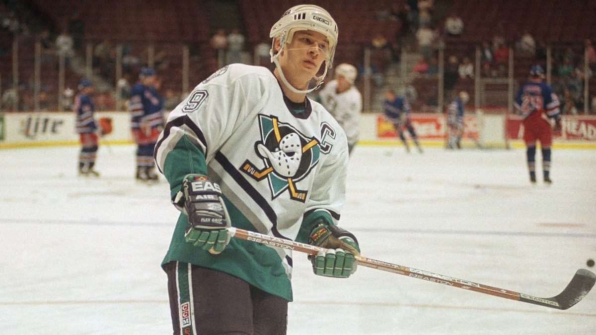 90's Paul Kariya Anaheim Mighty Ducks Nike Alternate NHL Jersey