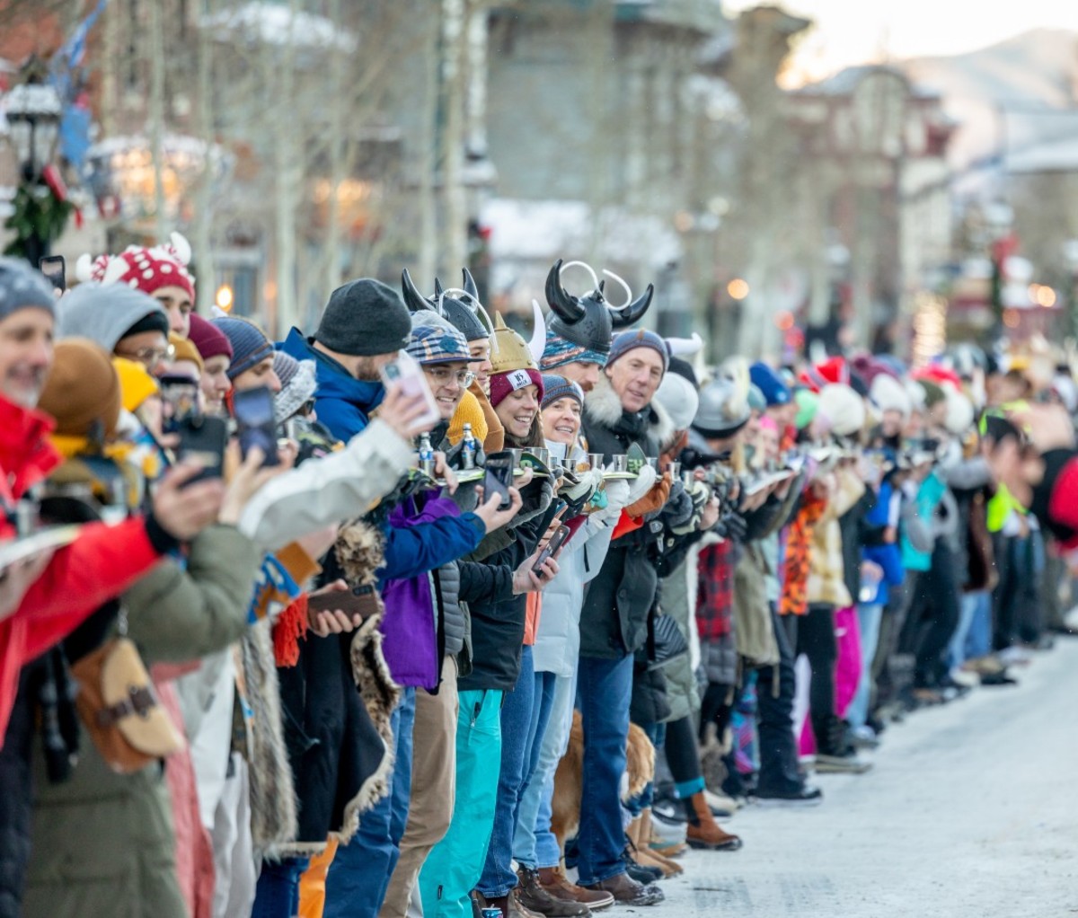 Breckenridge Distillery Sets Shot Ski World Record at Ullr Fest Men's