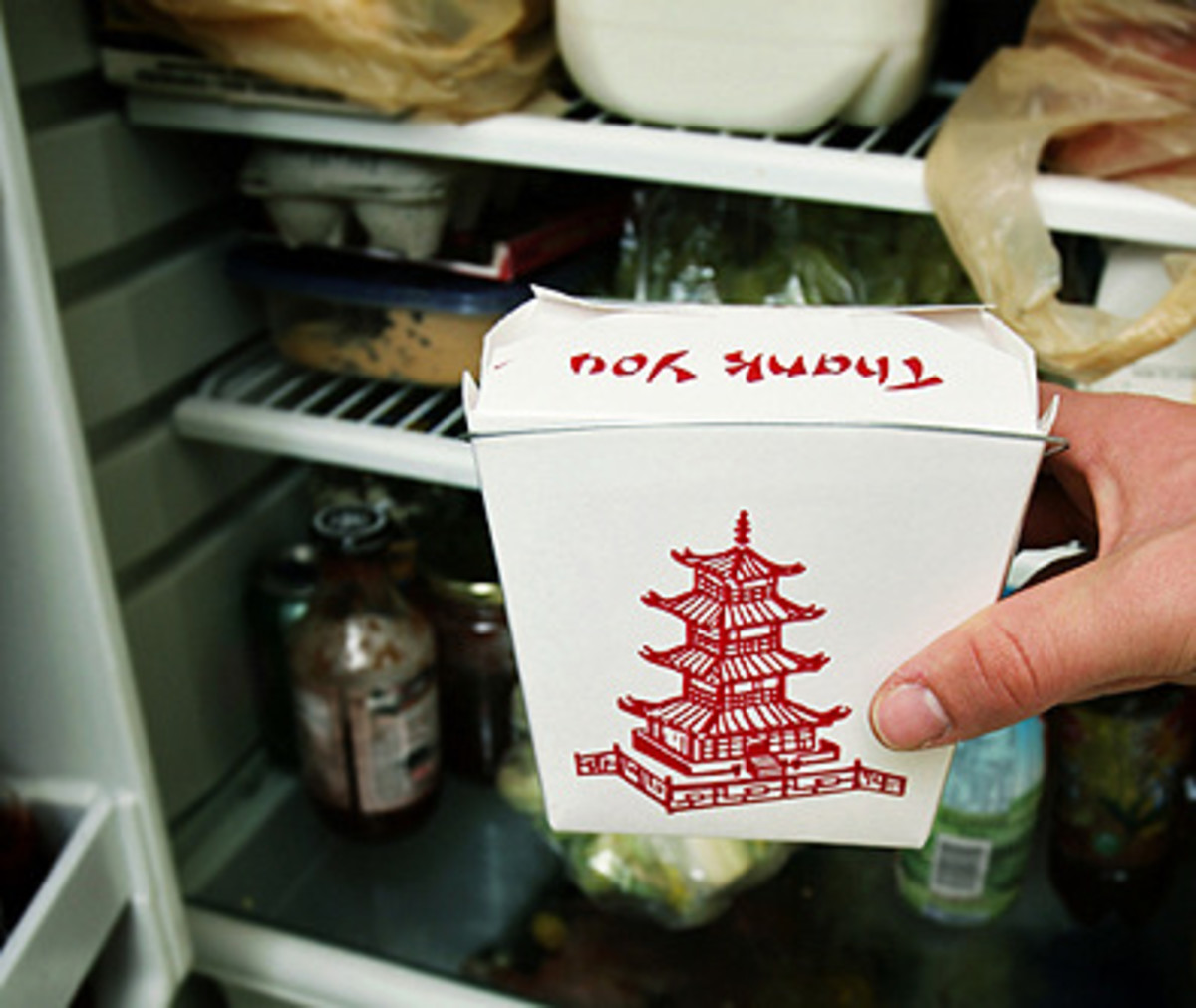 White Pint Box Chinese Food Takeout Container