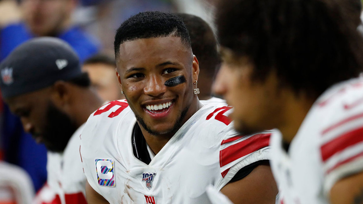 Giants RB Saquon Barkley on His Favorite Workout Gear and Training