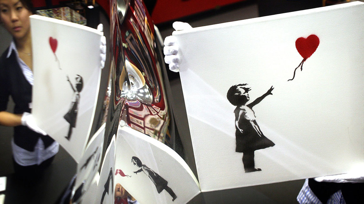 How Banksy Made The Self-destructing Artwork That Sold For $1.4 Million ...