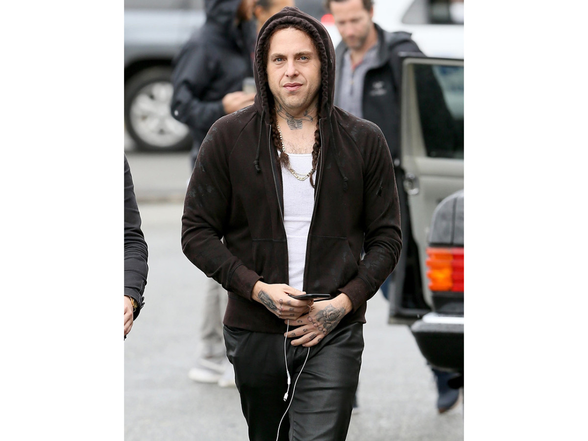 Photos: Jonah Hill Looks Unrecognizable With Braided Hair and