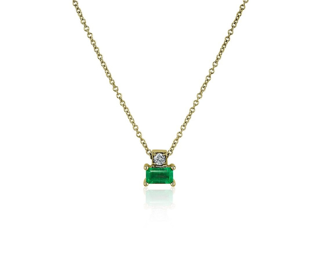 Blue nile hot sale solitaire necklace