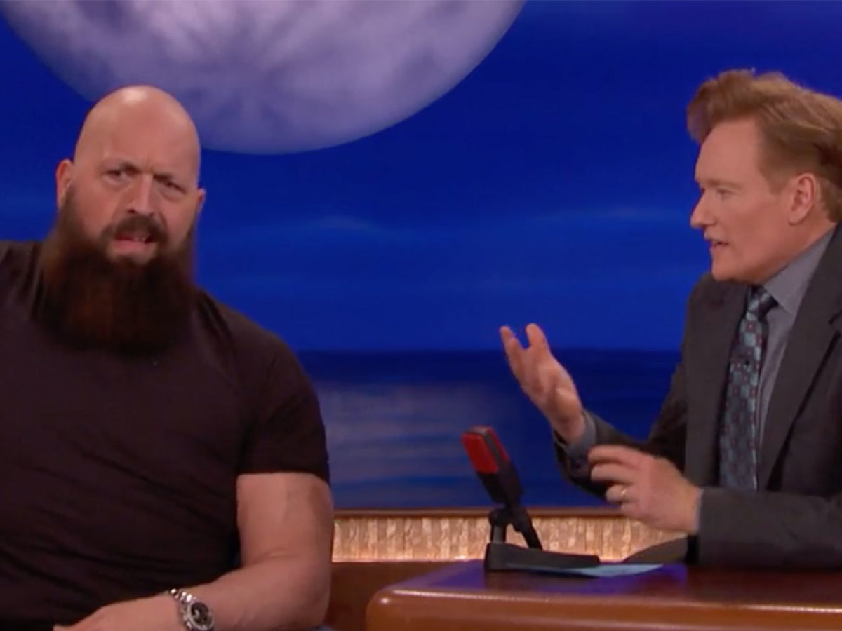 Big Show talks about his six-pack and The Rock's karaoke on 'Conan ...