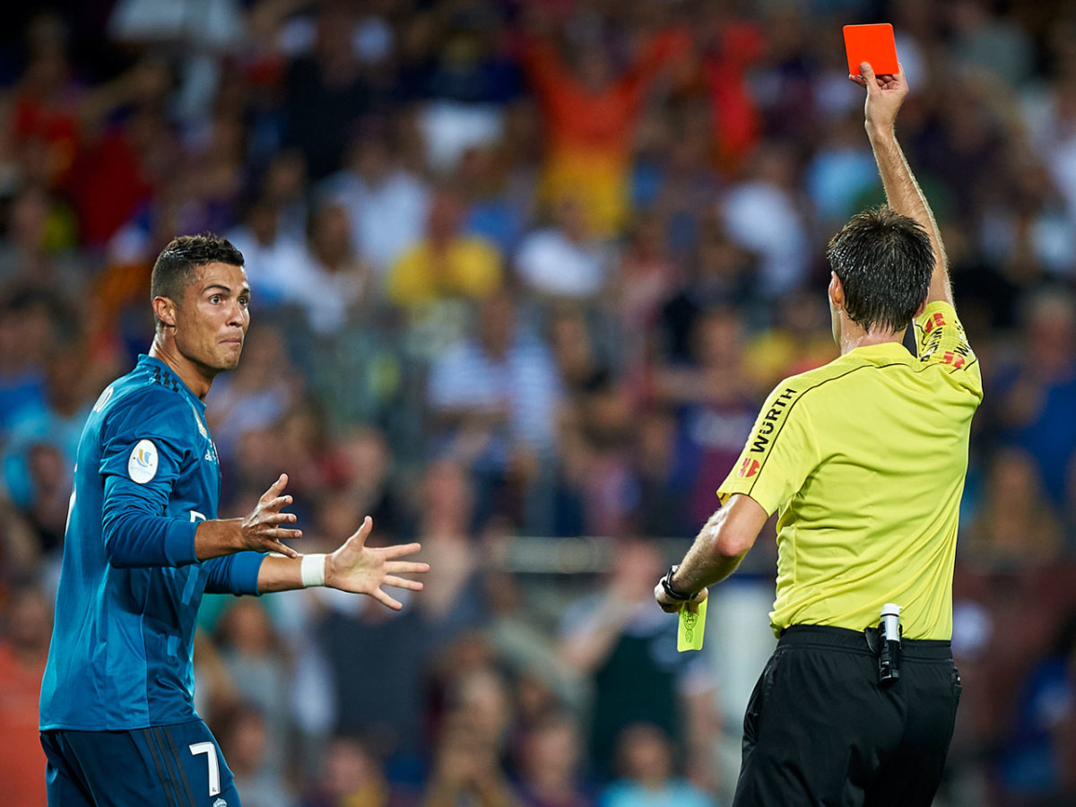 Cristiano Ronaldo Scores Goal, Gets Red Card and Suspension for Pushing  Official - Men's Journal