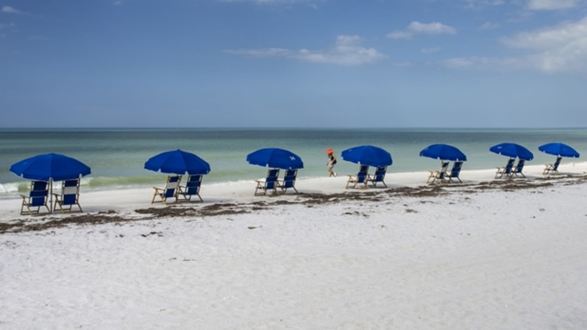 Summertime on the beach in Destin Florida Stock Photo - Alamy