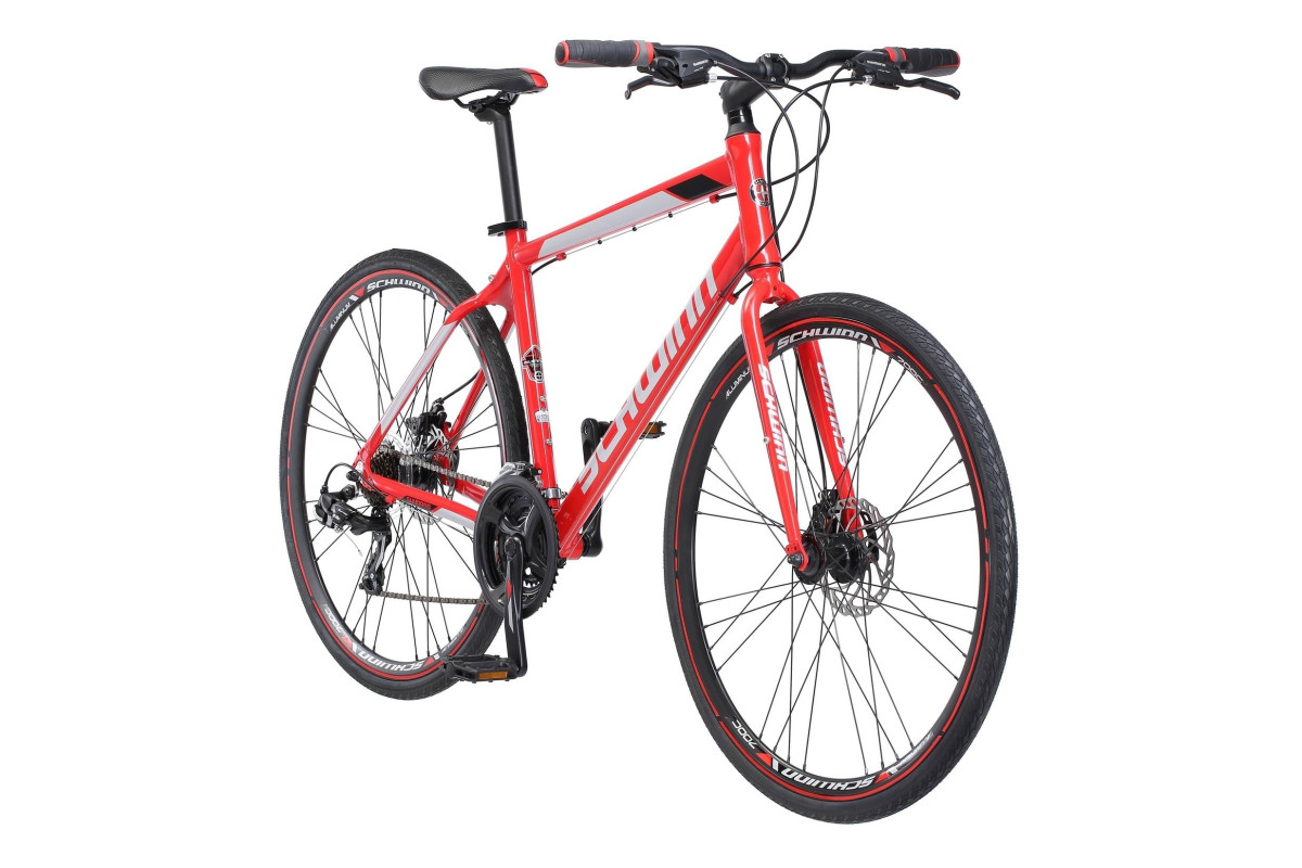 schwinn hybrid mens mountain bike 700c schwinn kempo 21 speed red road fitness bicycle