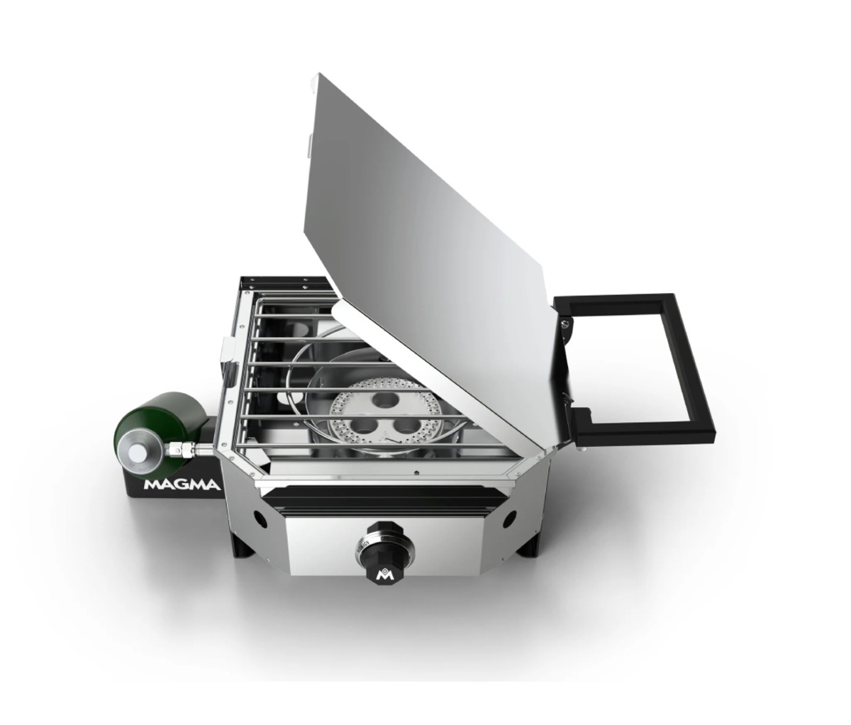 Crossover Double Burner, Grill, Griddle, Plancha and Pizza Top Bundle