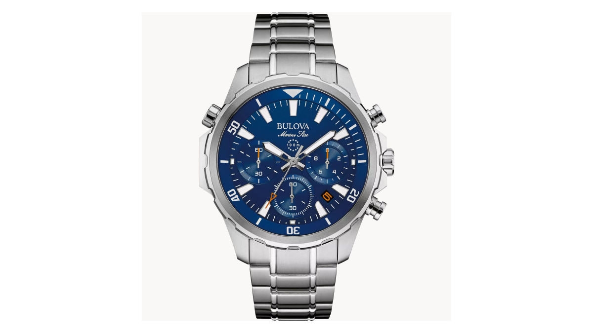 Bulova marine star stainless steel best sale