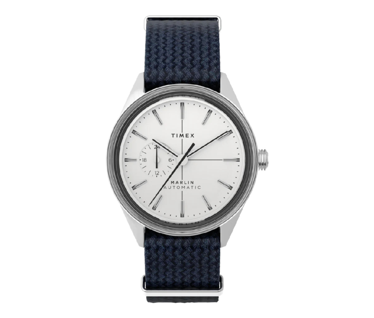 timex marlin watch white