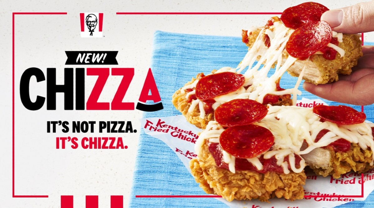 KFC Introduces 'Chizza' Fried Chicken Pizza in United States - Men's ...