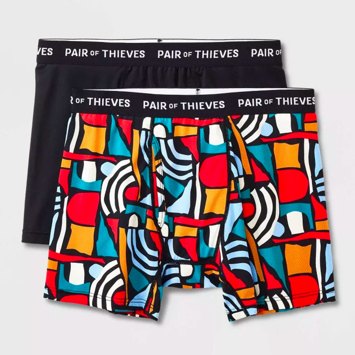 Pair of Thieves SUPERFIT 2-Pack Adult Mens Boxer Briefs, Sizes S