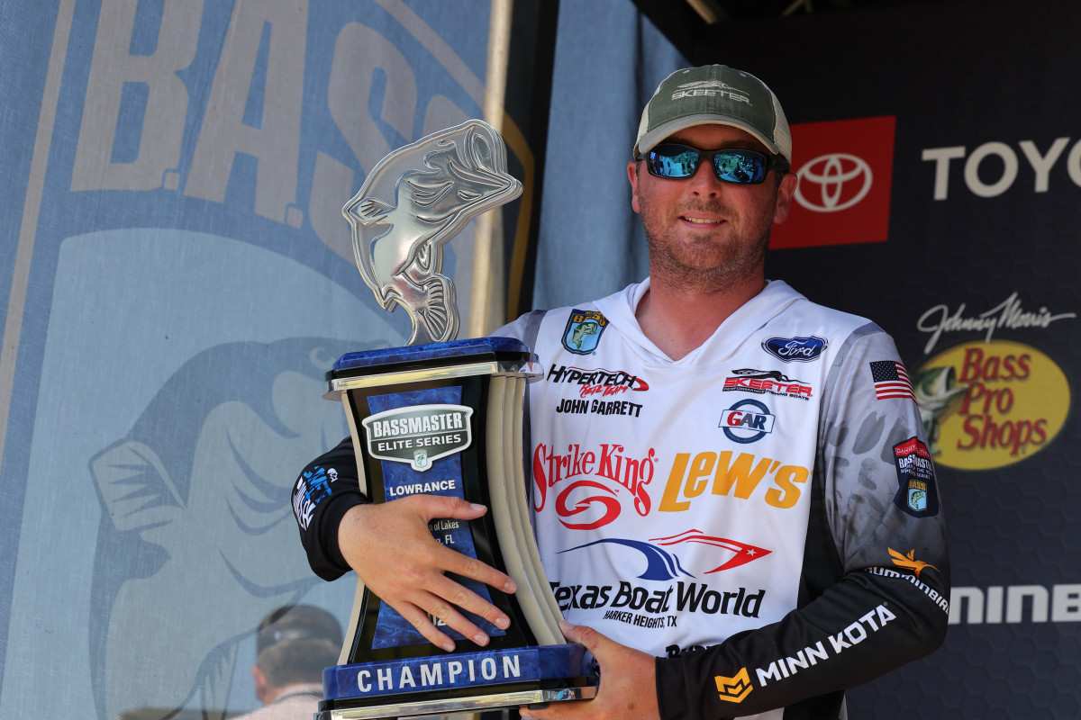 Bassmaster Elite Rookie, John Garrett Wins 103,000 at Harris Chain