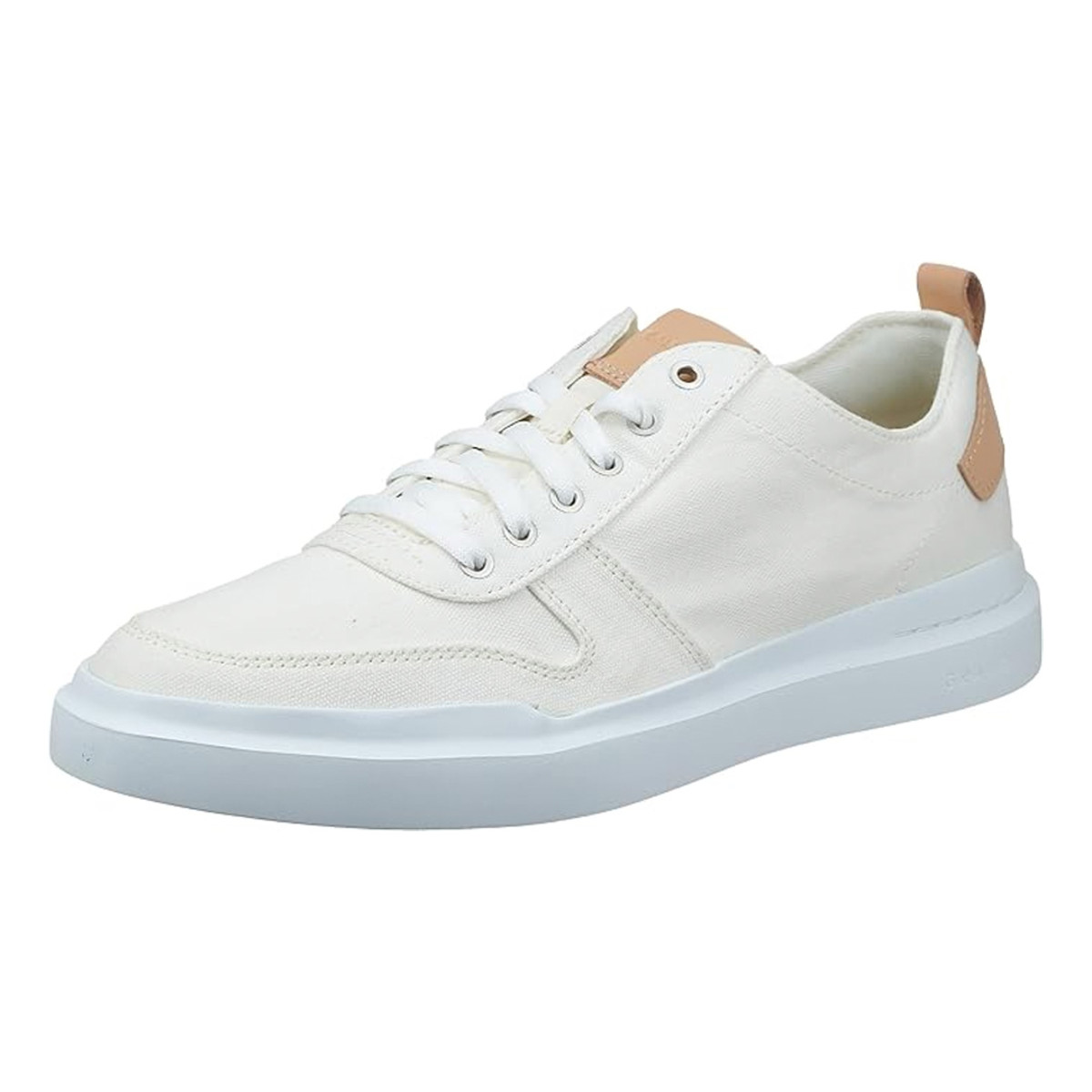 The Cole Haan GrandPro Rally Canvas Sneakers in Ivory/Natural are on sale right now at Amazon