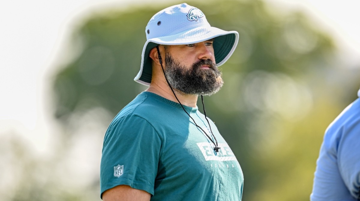 Jason Kelce Going Viral Over Profane Cowboys Sticker on His Cybertruck -  Men's Journal