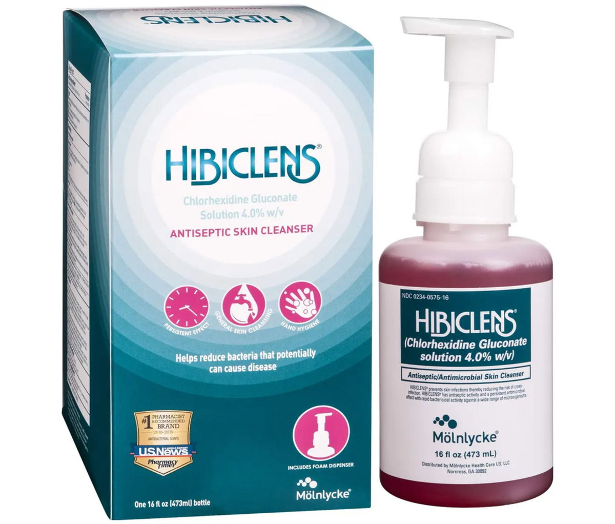 Hibiclens 16-Ounce Antiseptic Skin Cleanser With Foaming Pump