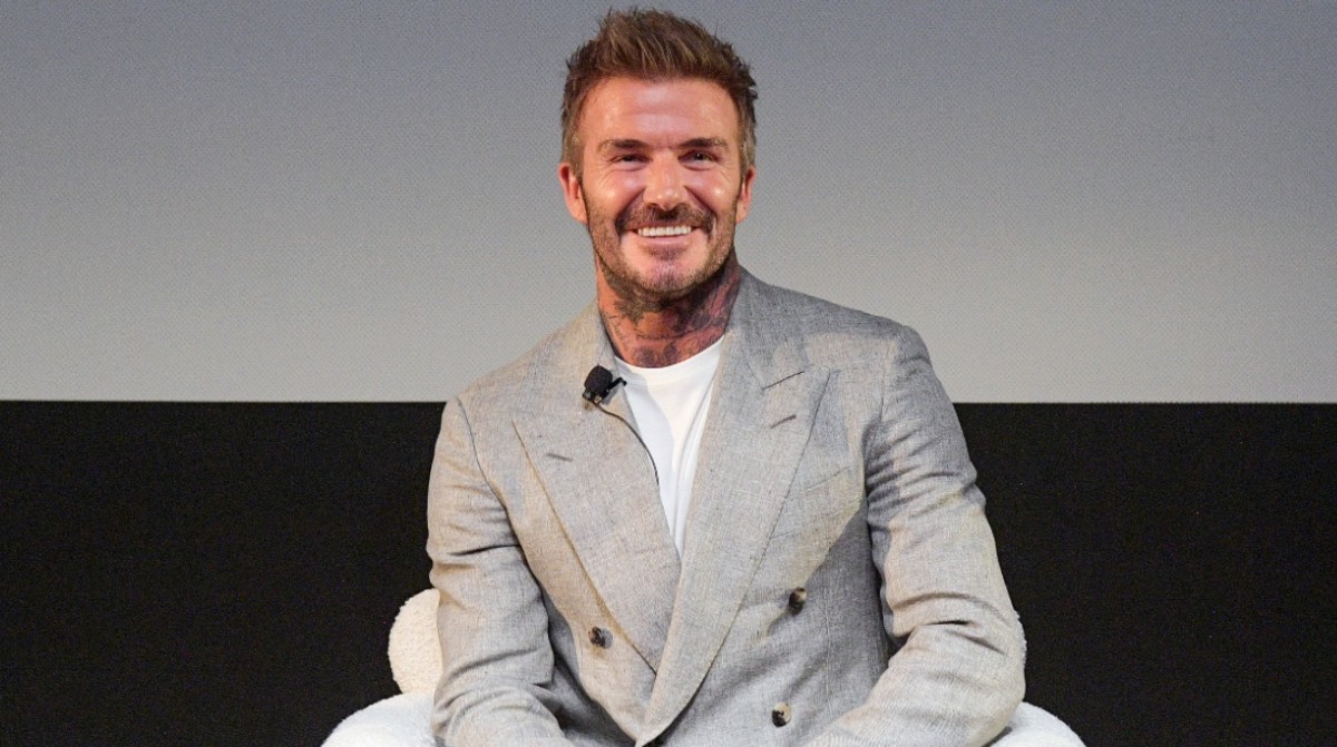 David Beckham speaks during Netflix's Beckham ATAS Official at TUDUM Theater on May 05, 2024 in Hollywood, California.