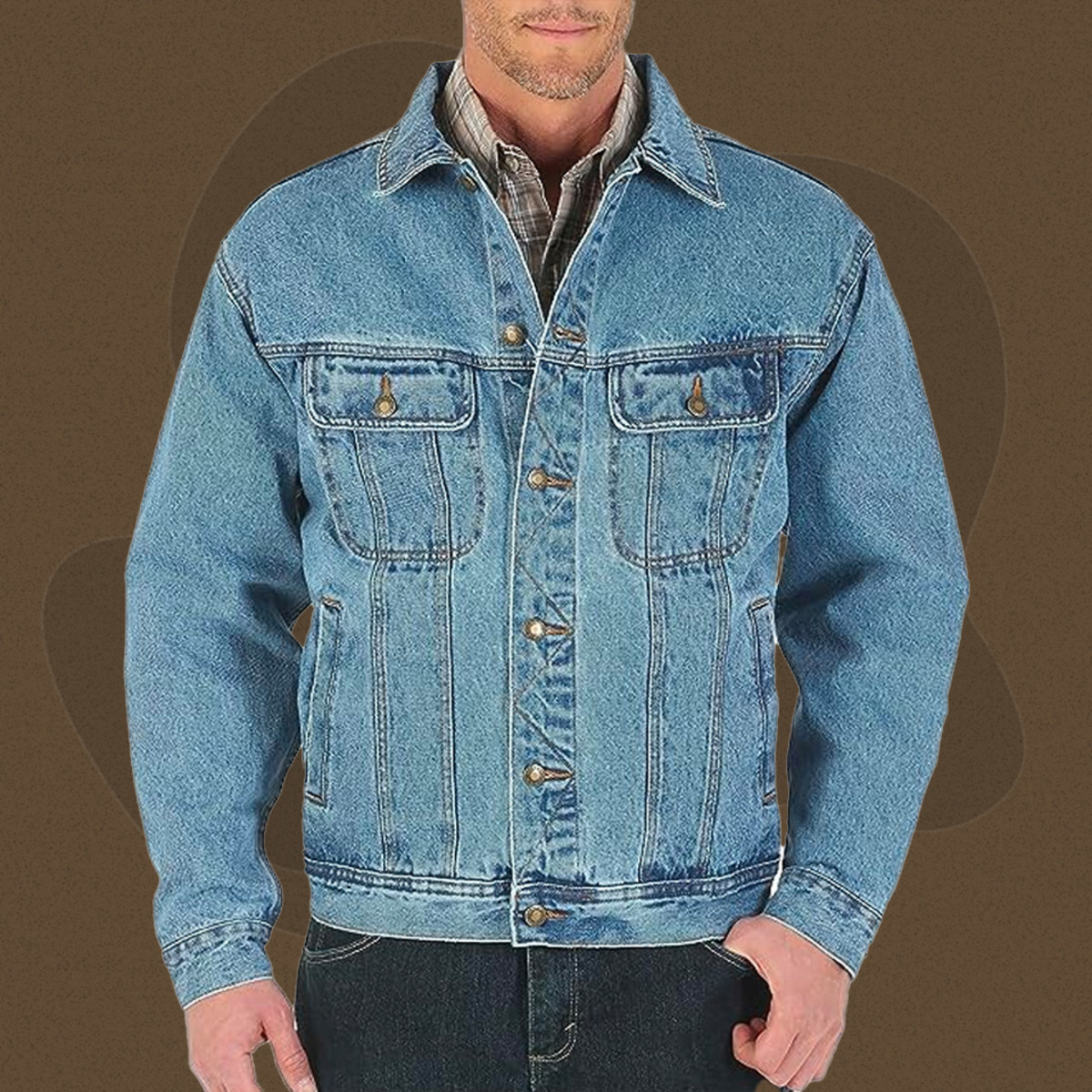 LUCKY BRAND Mens Distressed Denim Jacket Blue🔴Large Designer | eBay