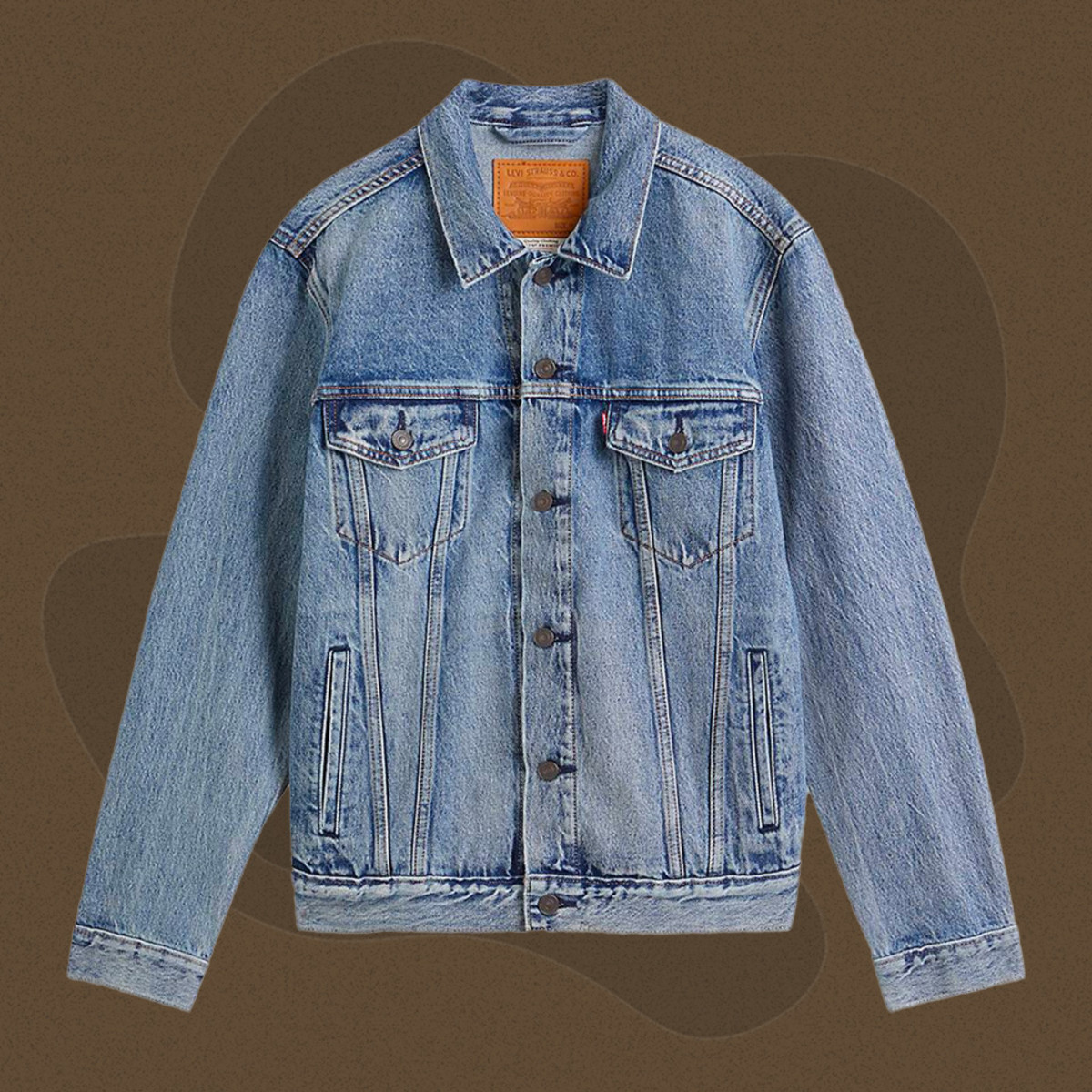 Buy LEVIS Blue Solid Cotton Regular Fit Men's Casual Jacket | Shoppers Stop