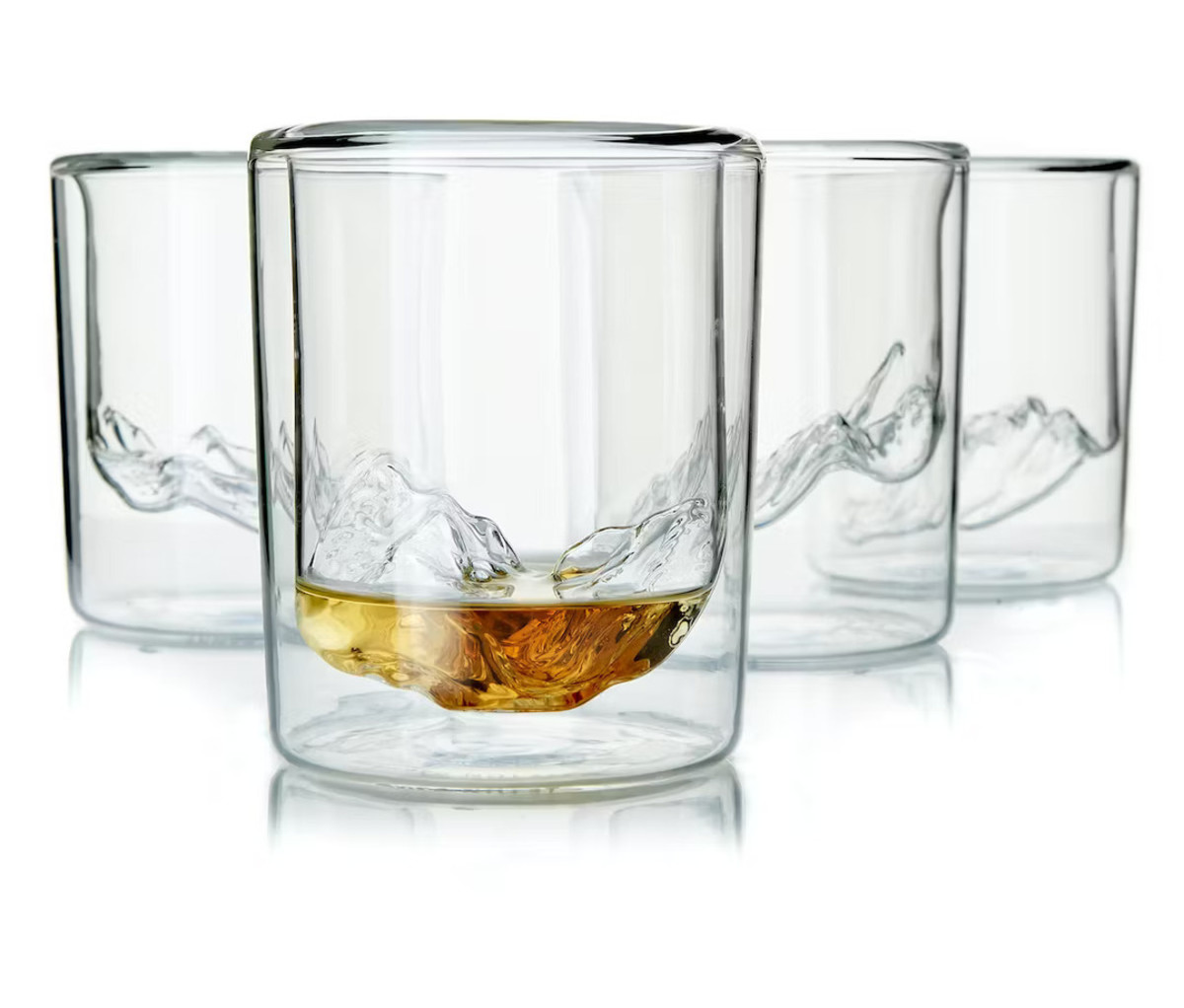 Whiskey Peaks The Wave - Set of 2 Whiskey Glasses - The Wave, Bar &  Entertainment