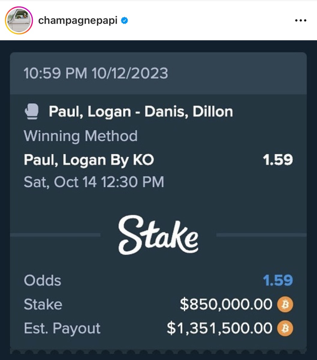 Nfl Fan Drake Loses Nearly $1 Million Bet Despite Logan Paul Victory 