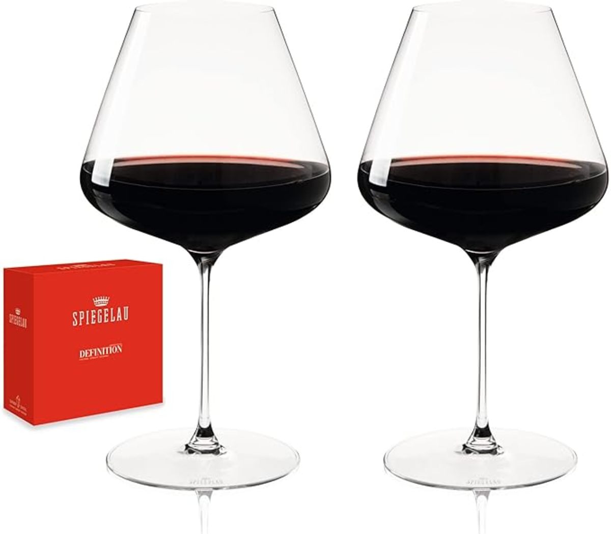 2 Pack Wine Glasses Large Burgundy Red Wine Cup Set Home Luxury