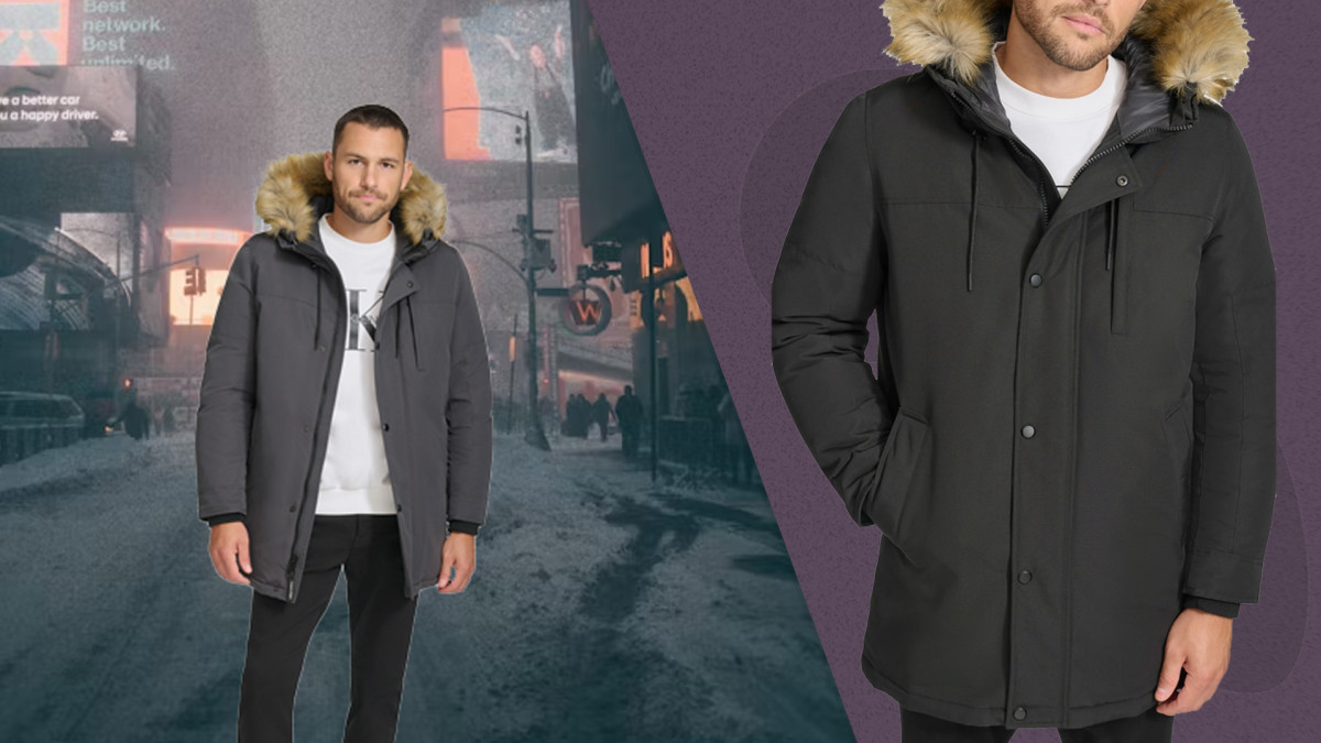 Now casual parka best sale