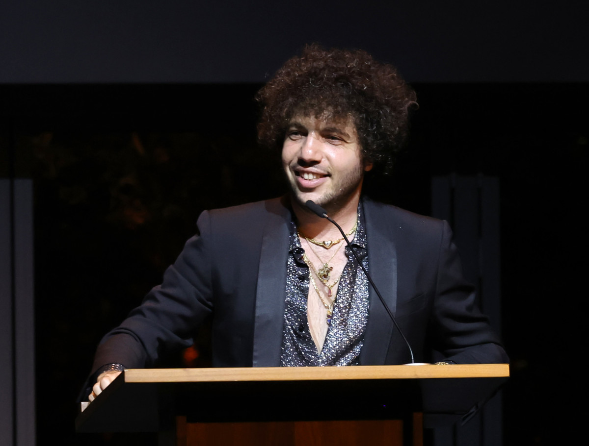 LOS ANGELES, CALIFORNIA - OCTOBER 06: Benny Blanco appears at the 4th Annual Songwriters of North America (SONA) Warrior Awards at Skirball Cultural Center on October 06, 2024 in Los Angeles, California. (Photo by Kevin Winter/Getty Images)