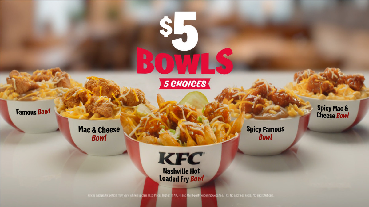 KFC Debuts 7 New Meal Bowls for Just $5 Each - Men's Journal