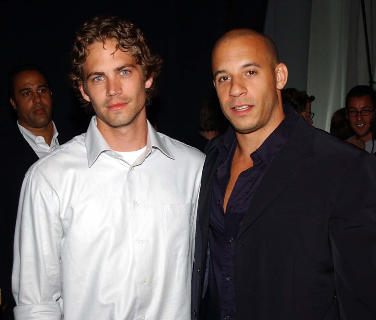 Best Vin Diesel Quotes: Vin Diesel and Paul Walker backstage at 2002 MTV Movie Awards.