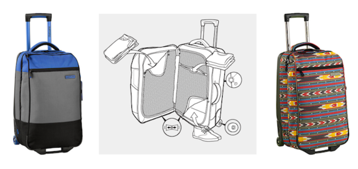 burton rolling luggage