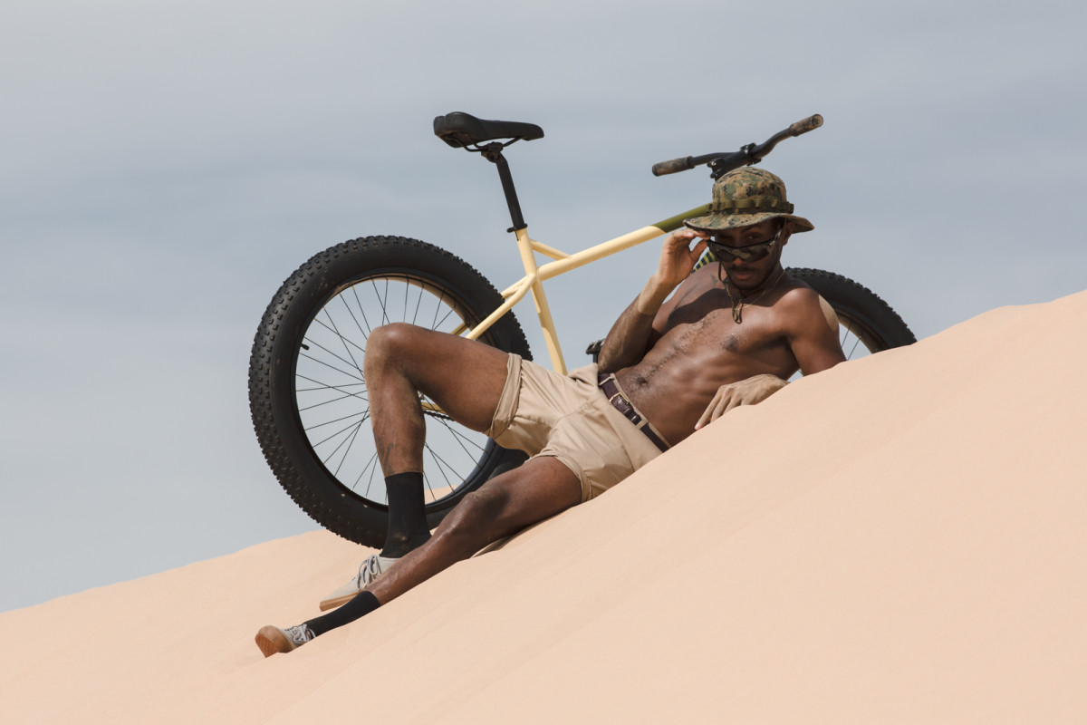 bike on sand