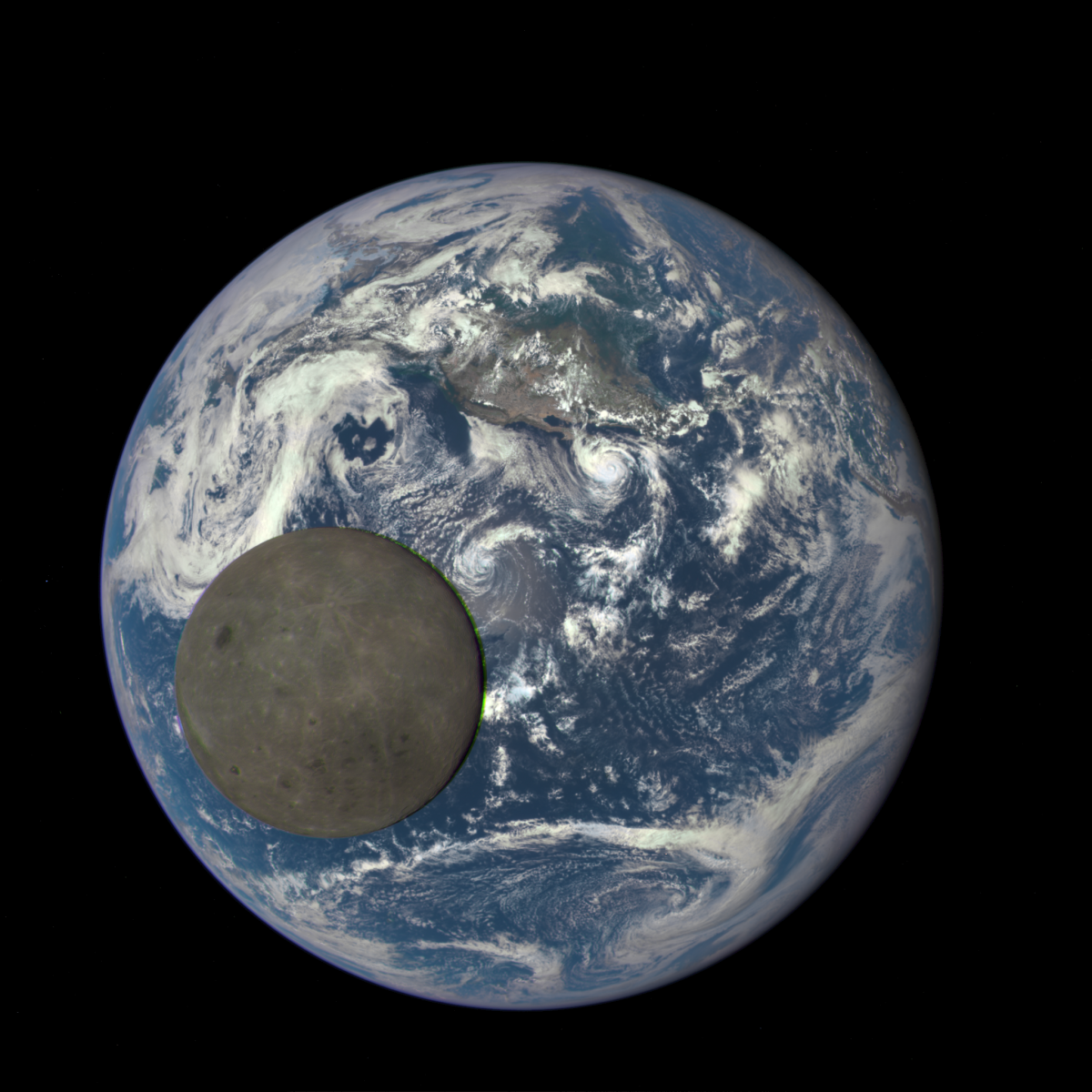 Nasa Captures Images Of Illuminated Moon Passing Earth Men S Journal