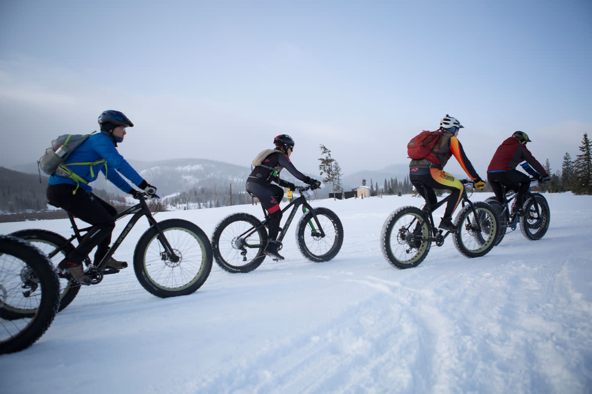 snow mountain bike