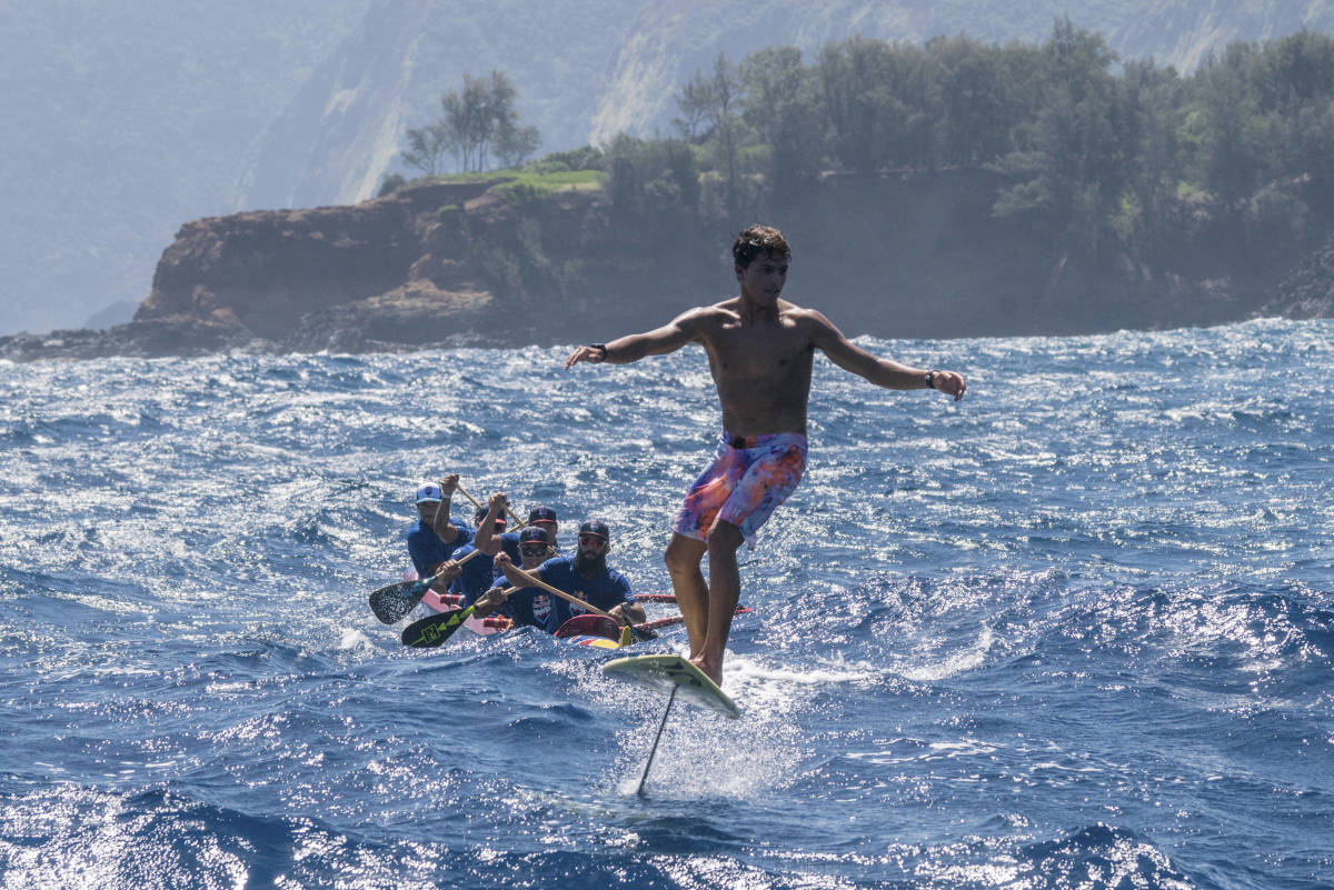 surfboard that rises out of water