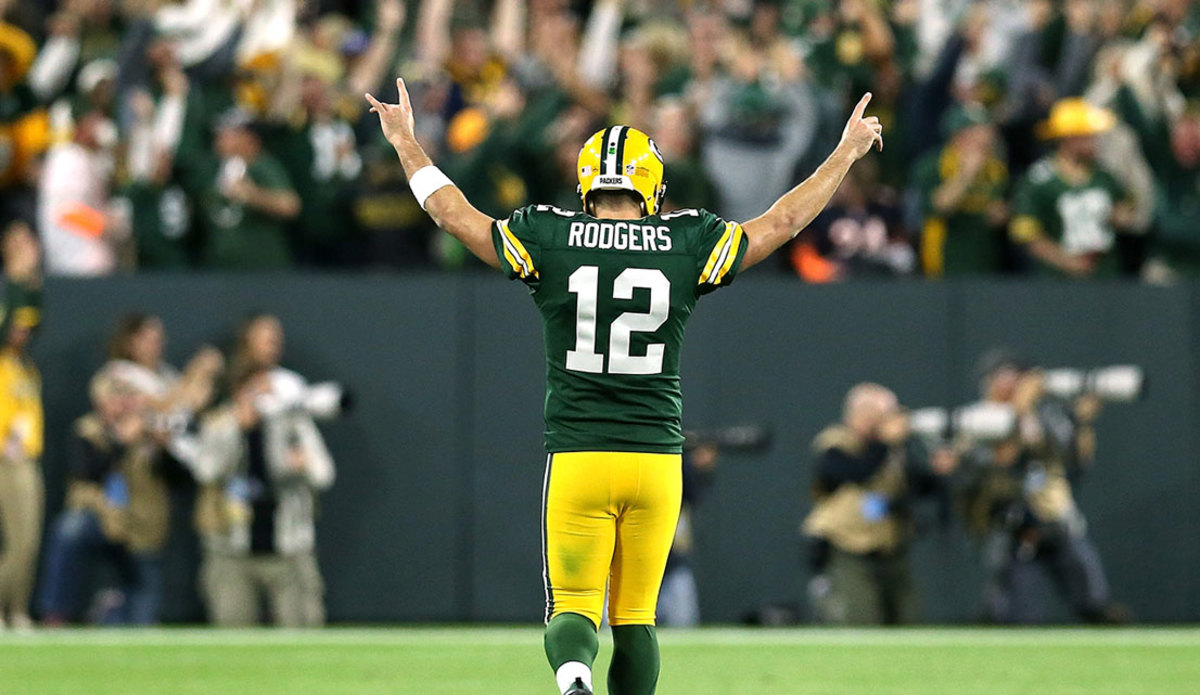 aaron rodgers adult jersey