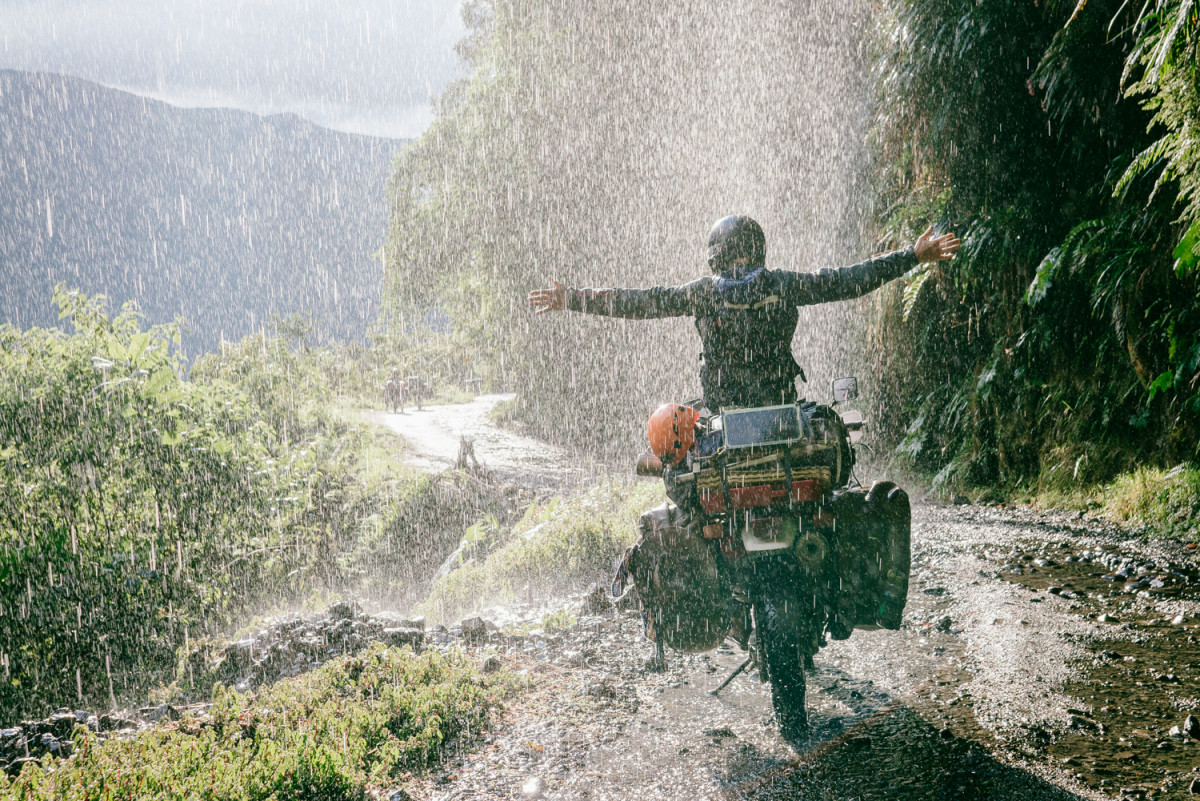 Motorcycle Waterfall