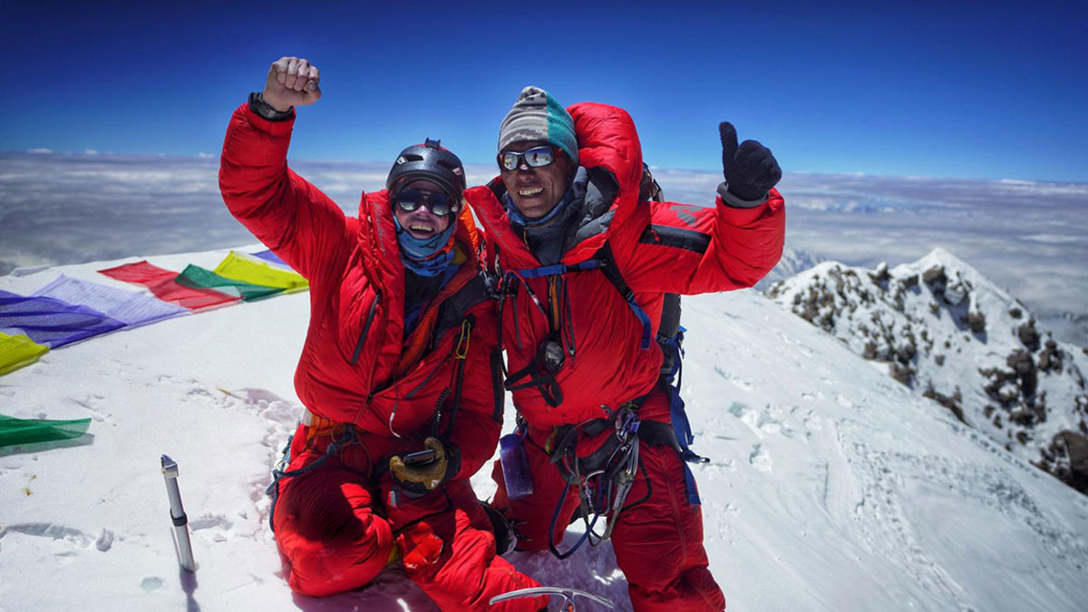 Adrian Ballinger on his climb up K2