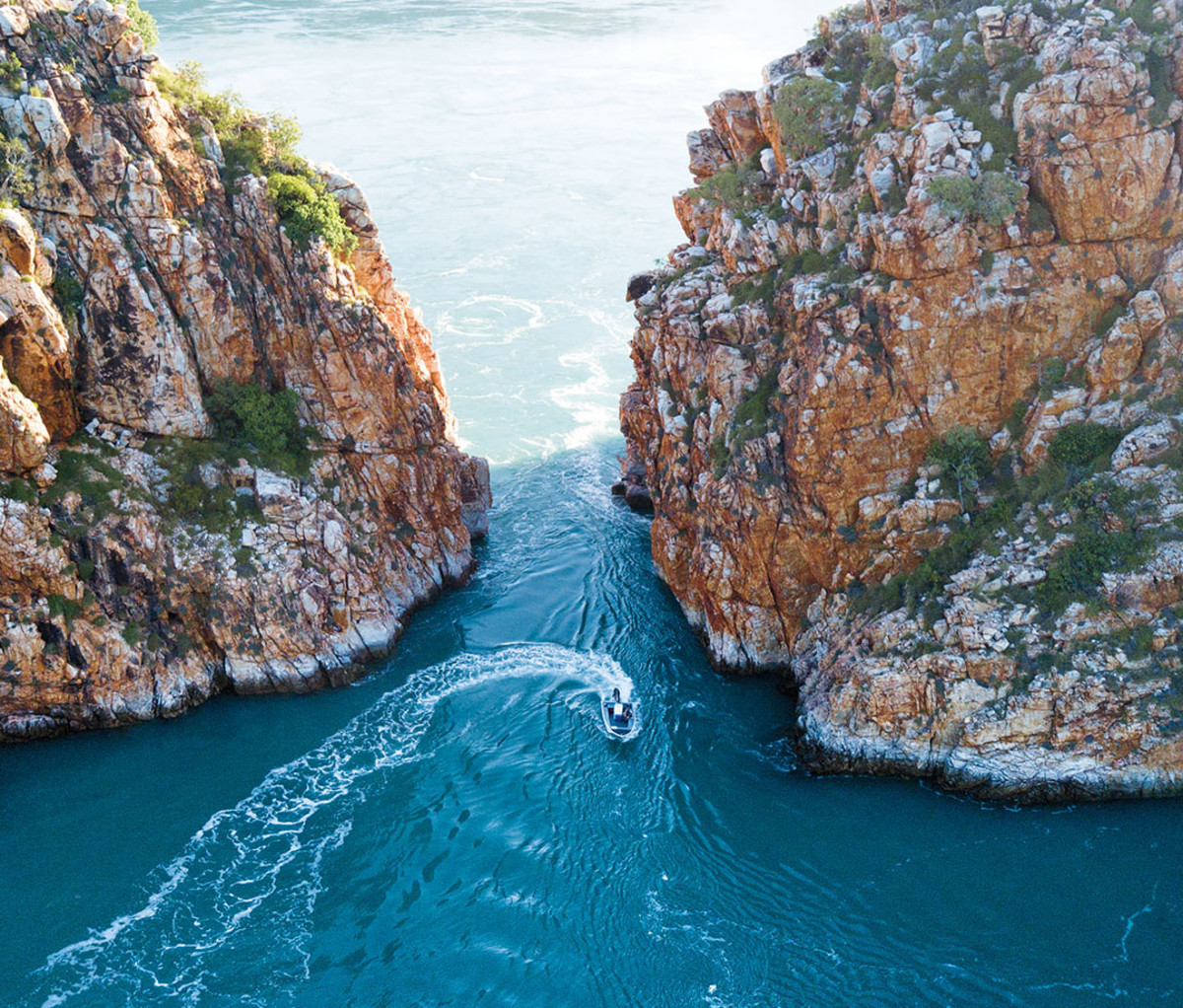 Viewing the Horizontal Falls up close.