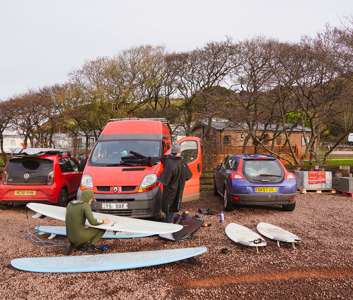 Scotland Surf Instructor vanlife