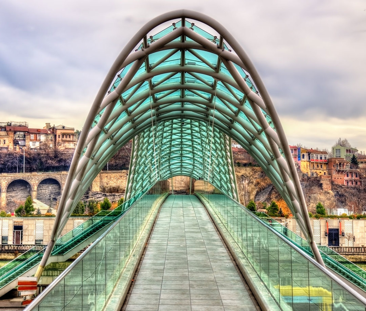 Bridge of Peace in Tbilisi, Georgia